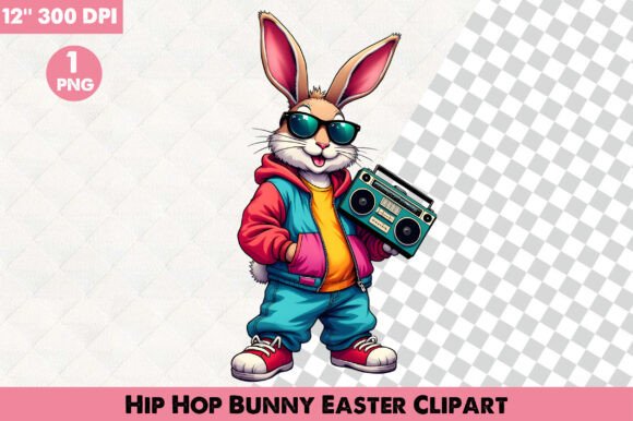 Download Hip Hop Bunny Easter Clipart - Bunny Collection