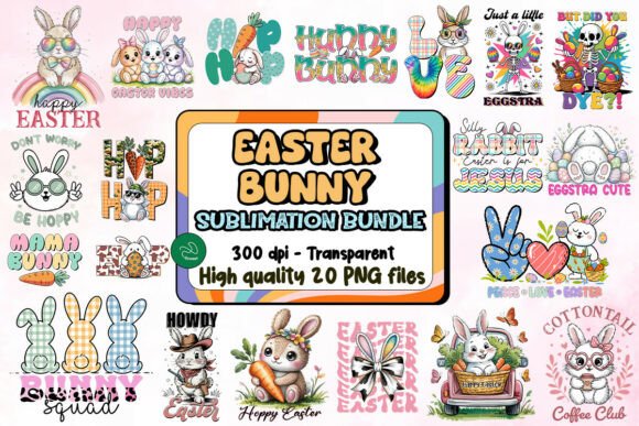 Download Easter Bunny Sublimation Bundle - Bunny Collection