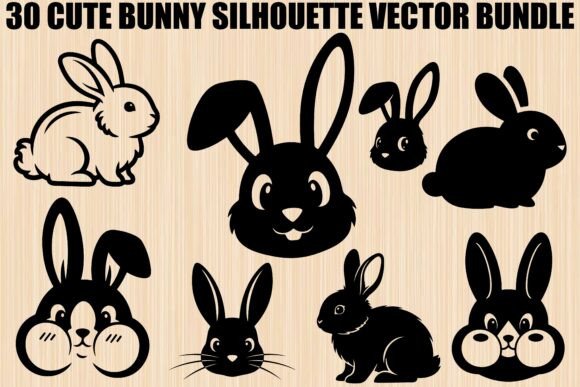 Download Cute Bunny SVG Bundle - Bunny Collection