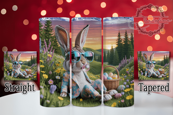 Download Pastel Floral Easter Bunny Tumbler - Bunny Collection